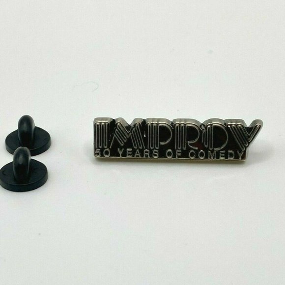 IMPROV Comedy "50 Years of Comedy" RARE Collectible Pewter Brooch Lapel Pin - Picture 3 of 5